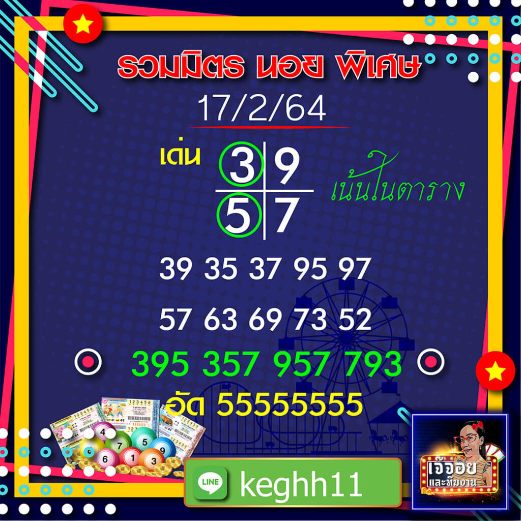 แนวทางฮานอยเจ๊จอย 17/02/64 